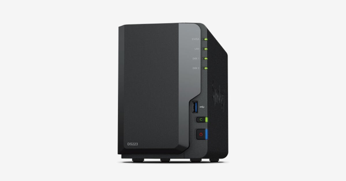 Synology DS223 2 GB 2 Yuvalı NAS Depolama Ünitesi
