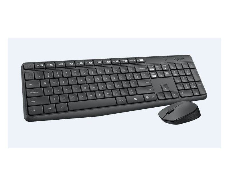 Logitech MK235 Kablosuz Set Siyah (920-007925)