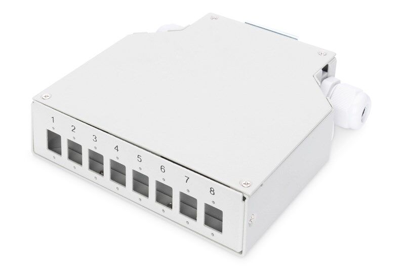 Digitus 8 Port Din Rail Sonlandırma Kutusu (LC)