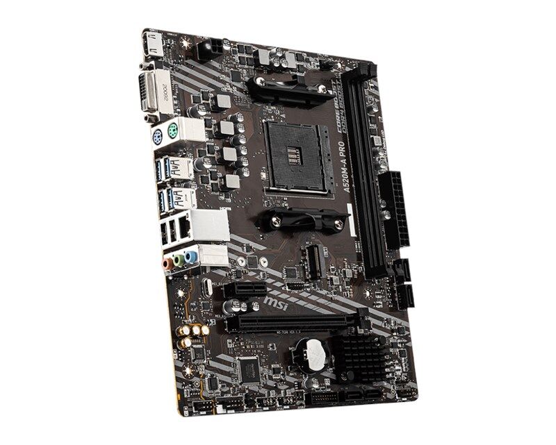 MSI A520M-A Pro AM4 Ryzen DDR4 Dvi Hdmi