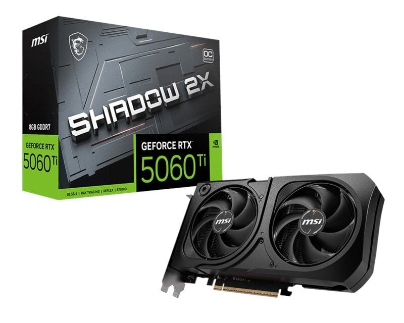 MSI GeForce RTX 5060 TI 8G Shadow 2X OC Plus GD7