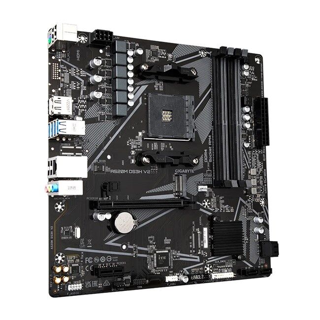 Gigabyte A520M DS3H V2 AM4 Ryzen DDR4 Hdmi Dp