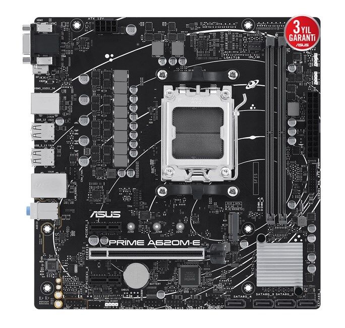 Asus Prime A620M-E/Csm AM5 Ryzen Vga Hdmi Dp