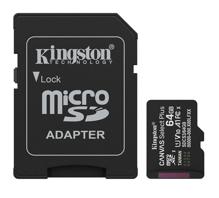 Kingston 64GB Micro SD Gen3 100MB/s SDCS3/64GB