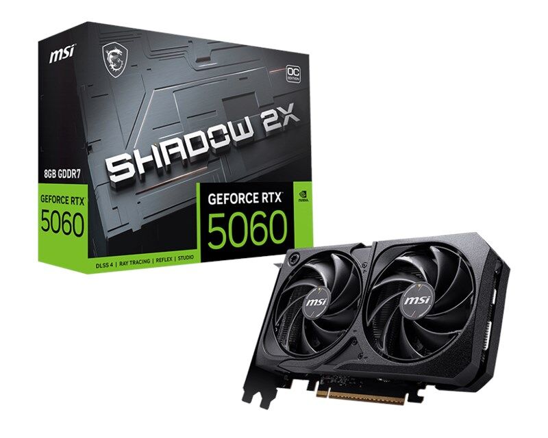 MSI GeForce RTX 5060 8G Shadow 2X OC GD7 128Bit
