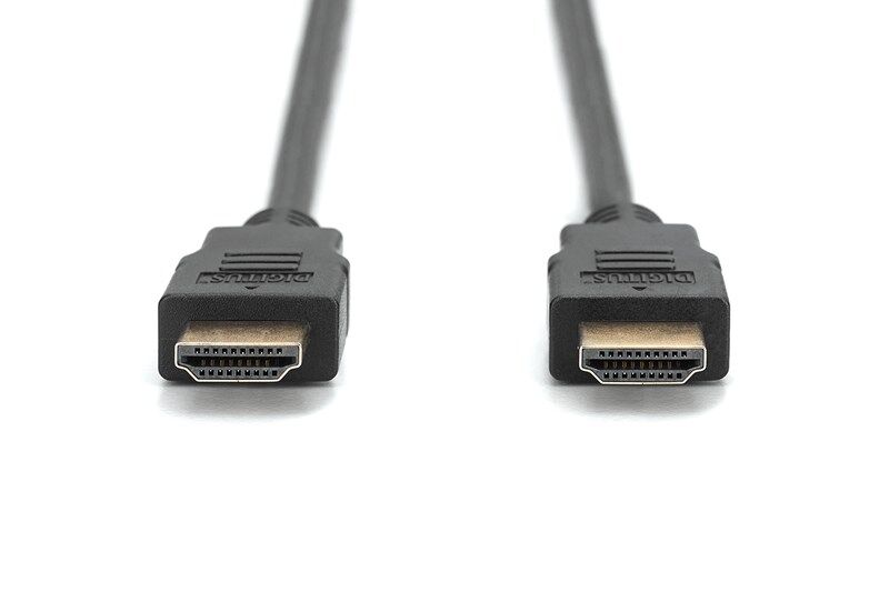 Digitus HDMI Kablo Altın Uçlu Siyah (5m) 4K