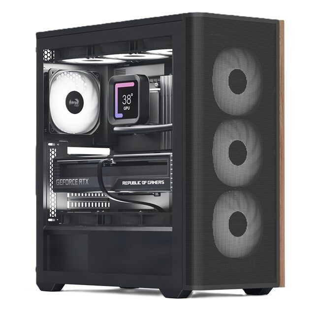 Aerocool D501A A-RGB Type-C ATX Siyah