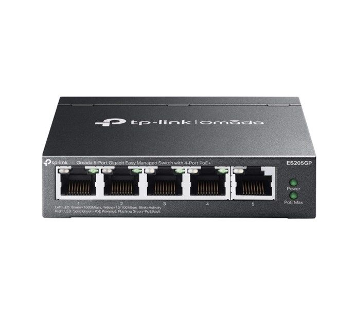 Tp-Link omada ES205GP 5Port Gbit 4 PortPoE+ Switch