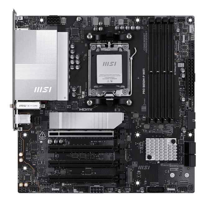 MSI Pro B850M-P Wifi AM5 D5 Hdmi Dp Type-C