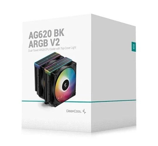 DeepCool 120mm İşlemci Soğutucu (AG620-BK-ARGB-V2)