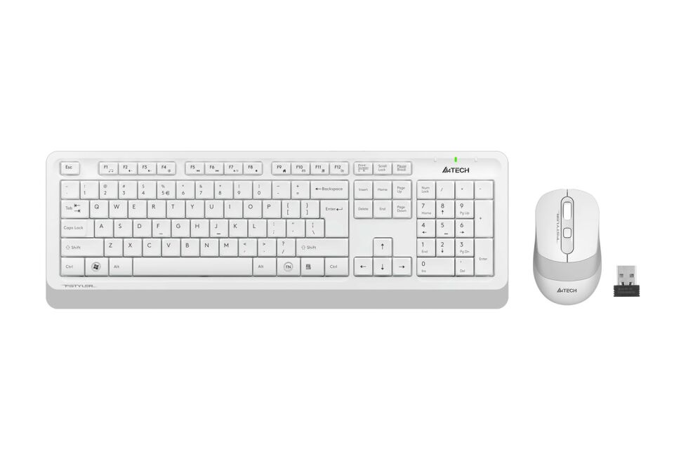 A4-Tech Kablosuz Set Beyaz (FG1010-B)
