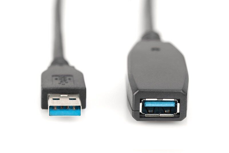 Digitus USB Uzatma Kablosu Siyah (20m)