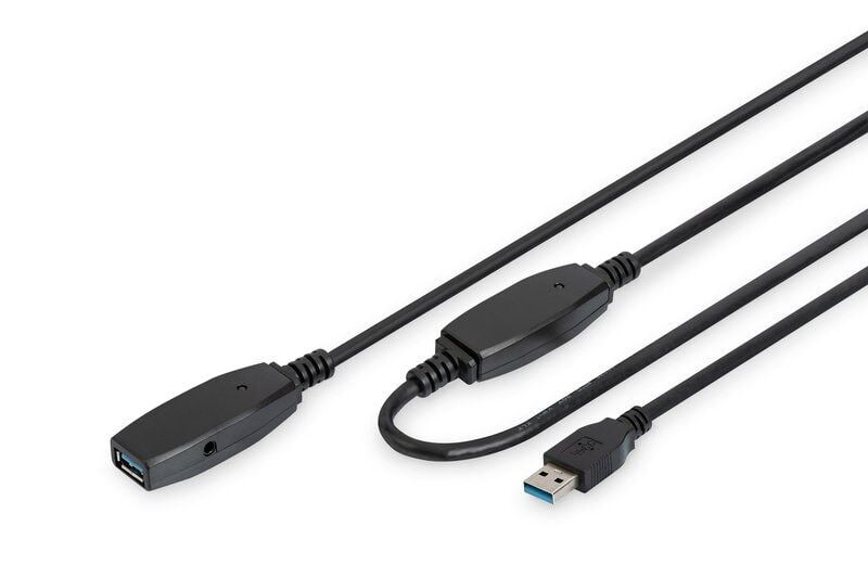 Digitus USB Uzatma Kablosu Siyah (20m)