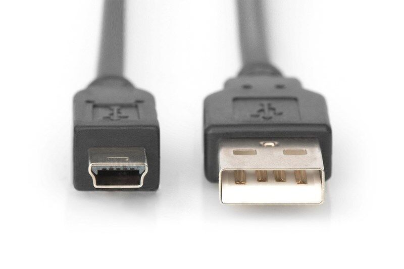 Digitus AK-300108-018-S USB2.0-MiniUSB Kablo(1.8m)