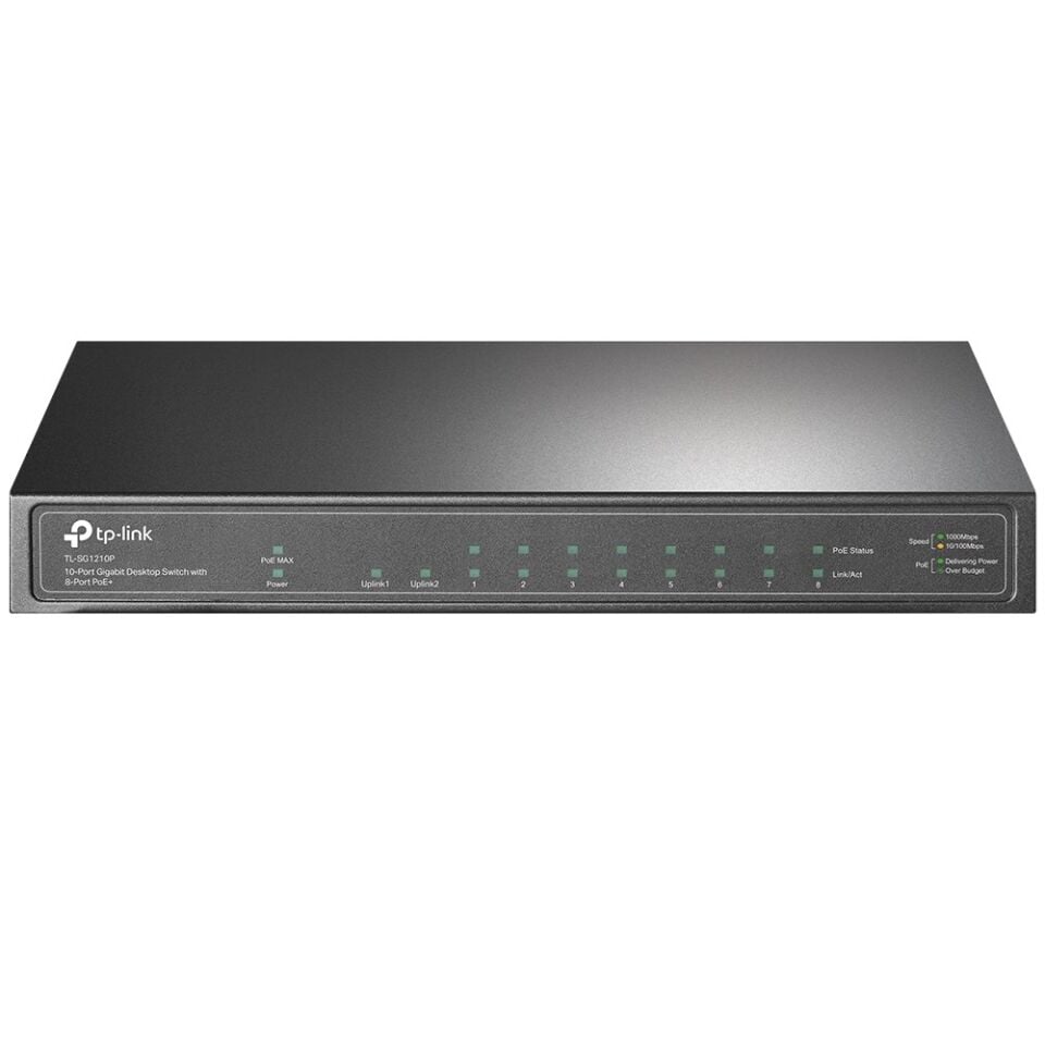 Tp-Link TL-SG1210P 8Port PoE Gigabit Switch