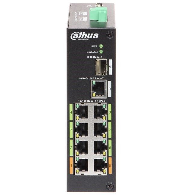 Dahua 8 Port 100Mbps E-PoE (LR2110-8ET-120)