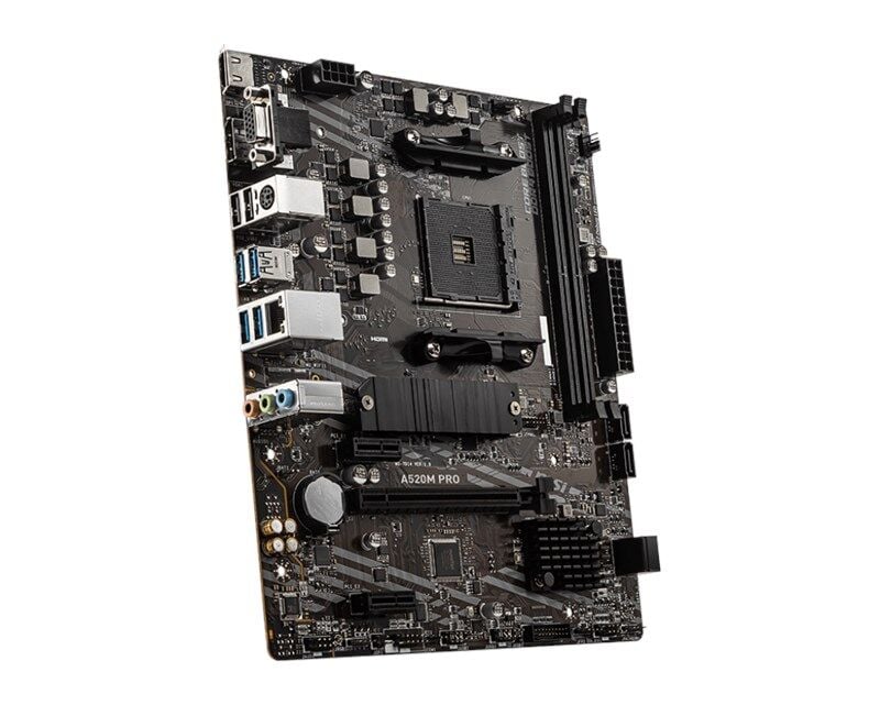 MSI A520M Pro AM4 Ryzen DDR4 Vga Hdmi Dp