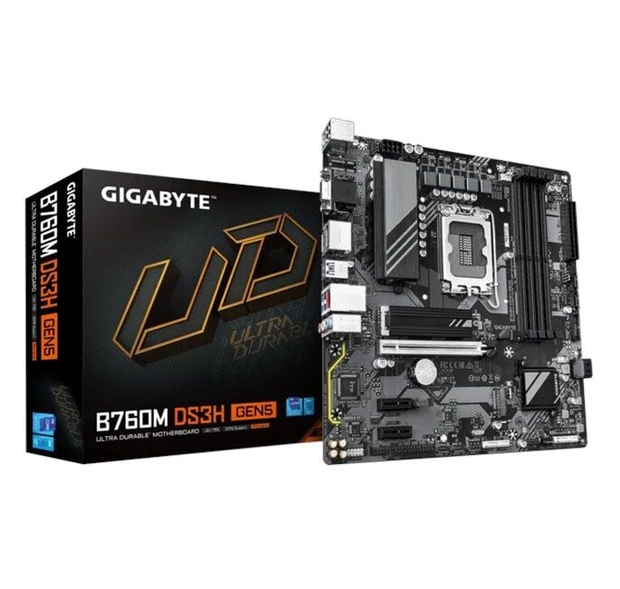 Gigabyte B760M DS3H GEN5 D5 1700P Vga Hdmi Dp