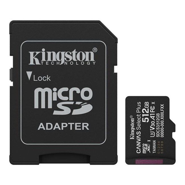 Kingston 512GB Micro SD Gen3 150MB/s SDCS3/512GB