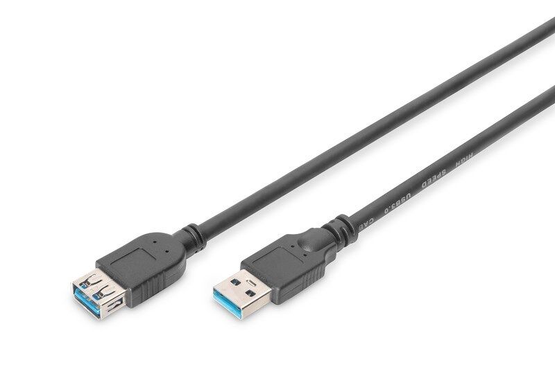 Digitus USB Uzatma Kablosu Siyah USB 3.0 (1.8m)