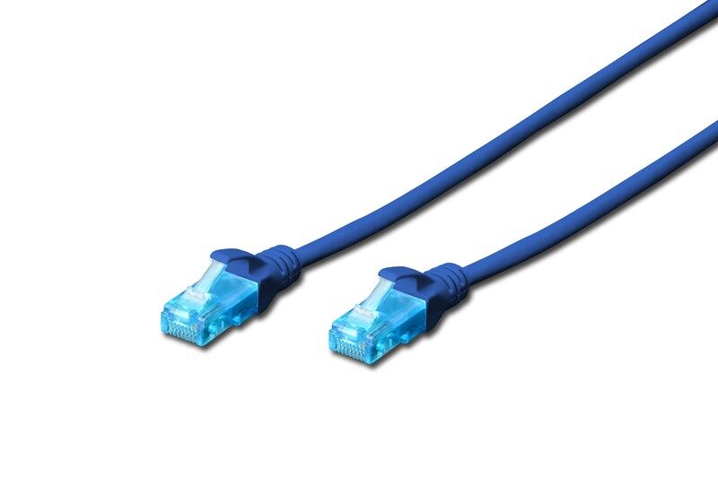 Digitus Patch Kablo Cat5E Mavi (0.5m)