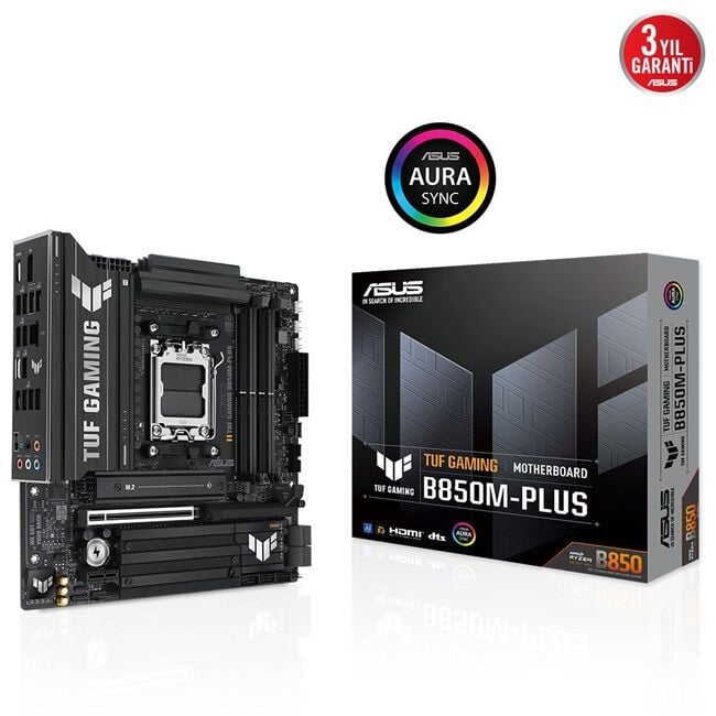 Asus Tuf Gaming B850M-Plus AM5 D5 Hdmi Dp Type-C