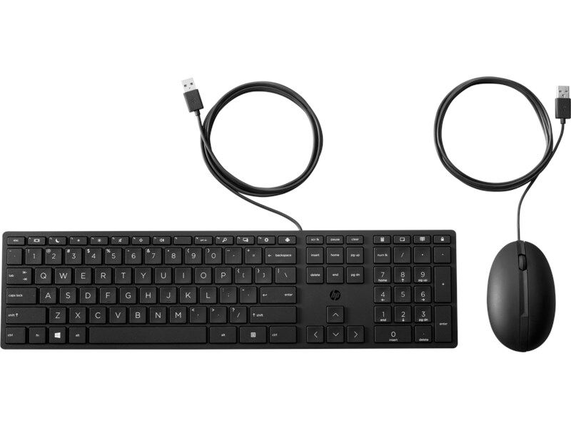 HP 320MK Kablolu Set Siyah (9SR36AA)