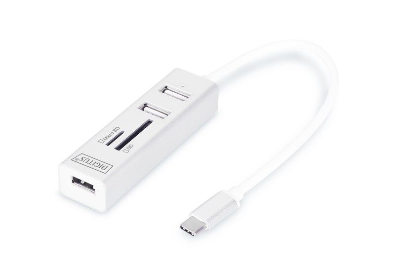 Digitus Type-C - 3xUSB 2.0 - Kart Okuyucu