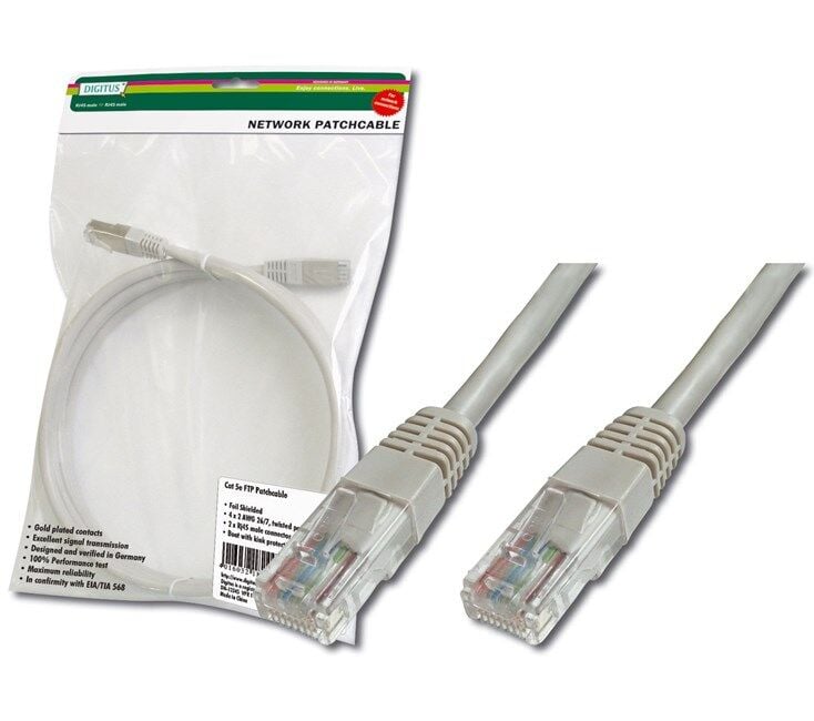 Digitus Patch Kablo Cat5E Gri (3m)