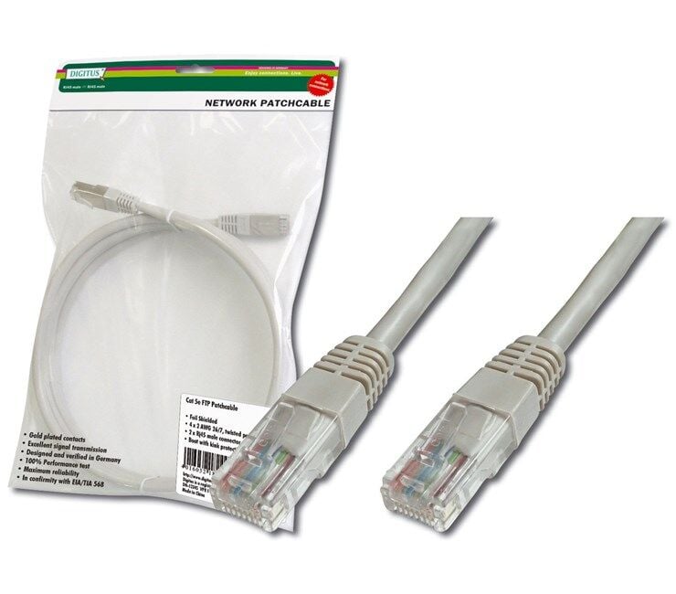 Digitus Patch Kablo Cat5E Siyah (5m)