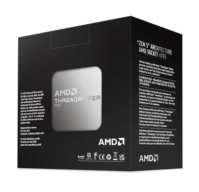 Amd Ryzen TR PRO 9975WX sTR5Pin 350W Fansız Box