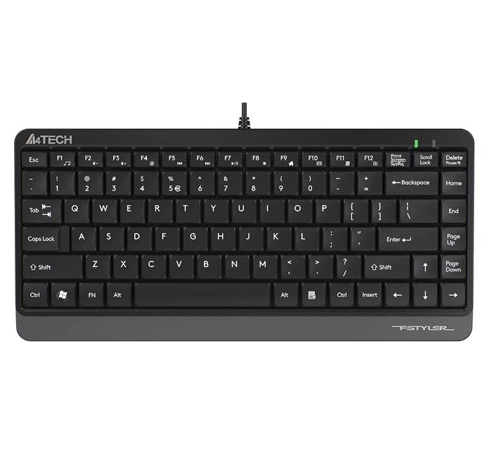 A4-Tech Mini Kablolu Klavye Gri (FK11)