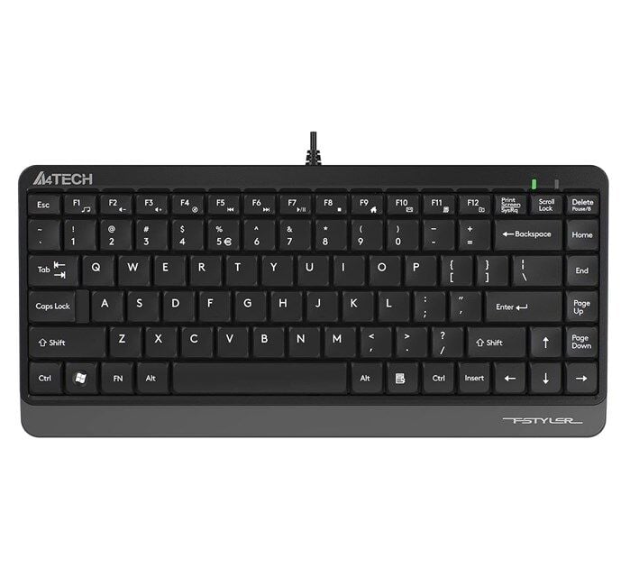 A4-Tech Mini Kablolu Klavye Gri (FK11)