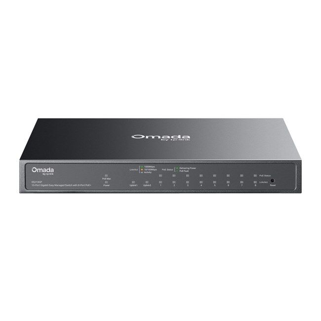 Tp-Link omada ES210GP 10 Port Gbit 8 Poe+ Switch