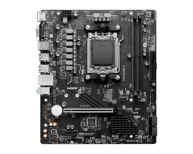 MSI Pro B650M-E DDR5 AM5 Vga Hdmi