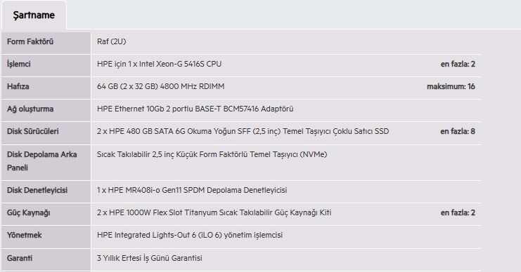 HPE DL380 Gen11 Gold 5416S-64GB-2x480G-2U (P81784)