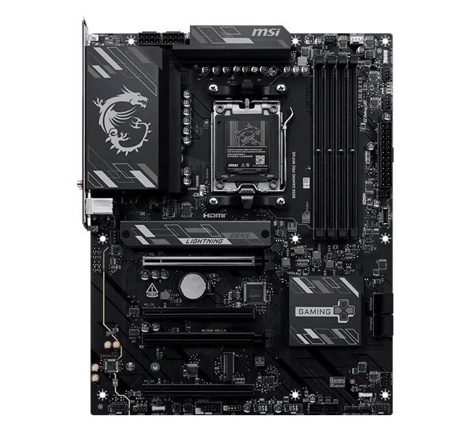 MSI B850 GAMING PRO WIFI6E AM5 Ryzen D5 Type-C