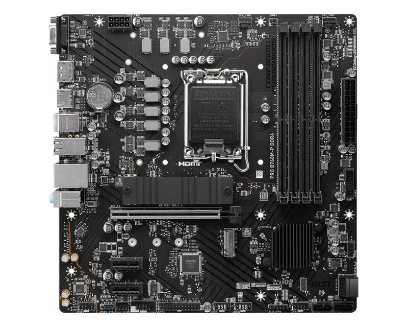 MSI Pro B760M-P D4 1700P Vga Hdmi Dp